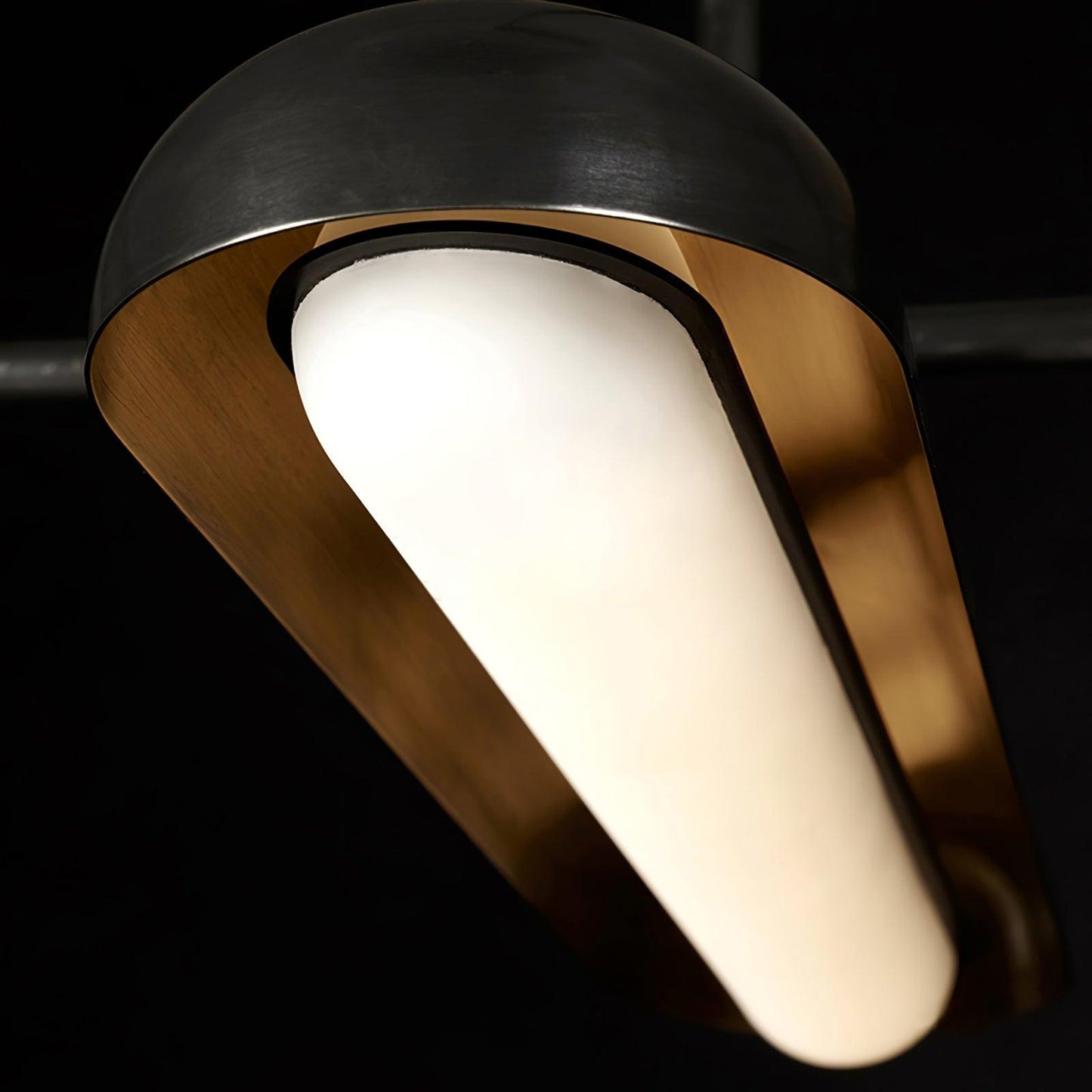 Modern Capsule Chandelier - Adjustable Height, Energy-Efficient LED