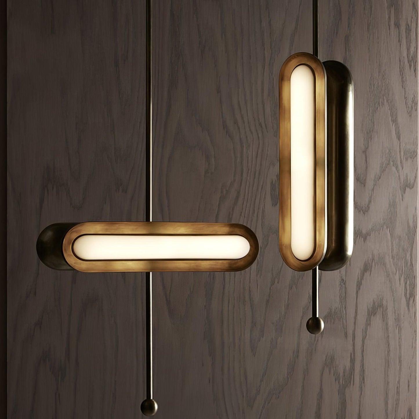Modern Capsule Chandelier - Adjustable Height, Energy-Efficient LED
