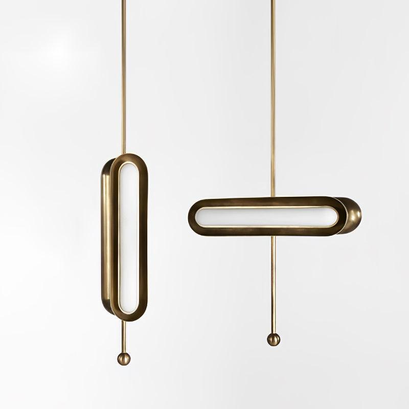 Modern Capsule Chandelier - Adjustable Height, Energy-Efficient LED