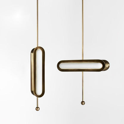 Modern Capsule Chandelier - Adjustable Height, Energy-Efficient LED