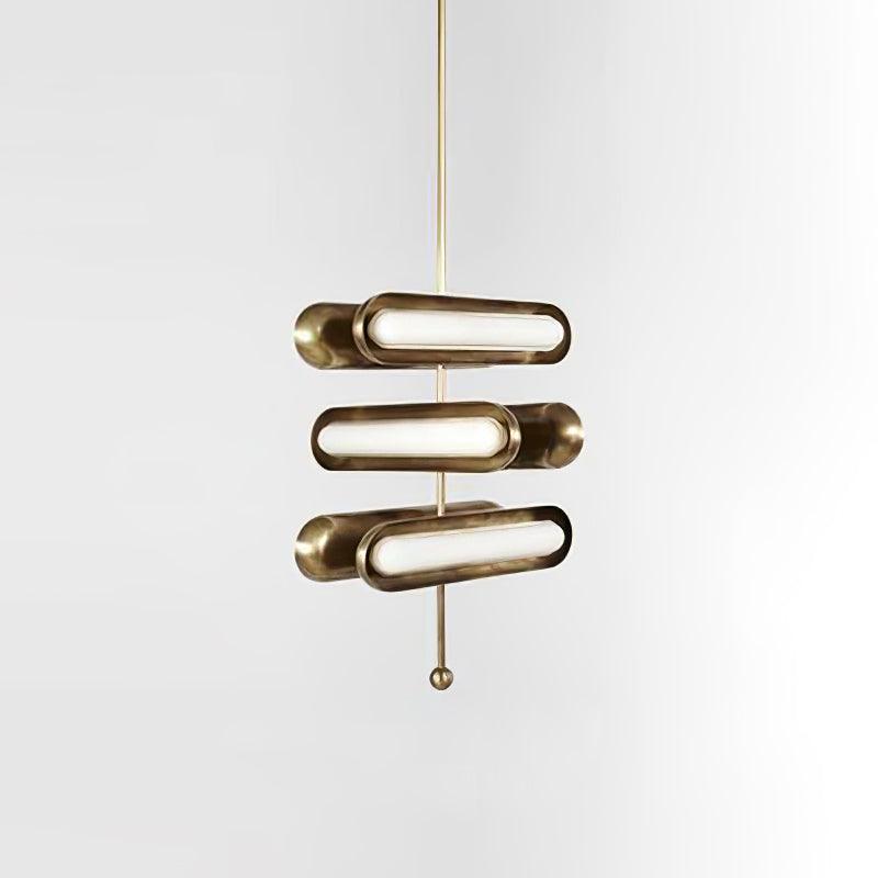 Modern Capsule Chandelier - Adjustable Height, Energy-Efficient LED