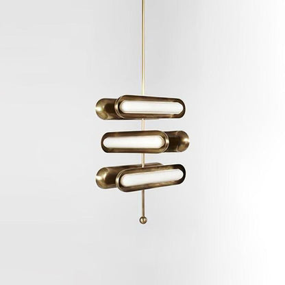 Modern Capsule Chandelier - Adjustable Height, Energy-Efficient LED