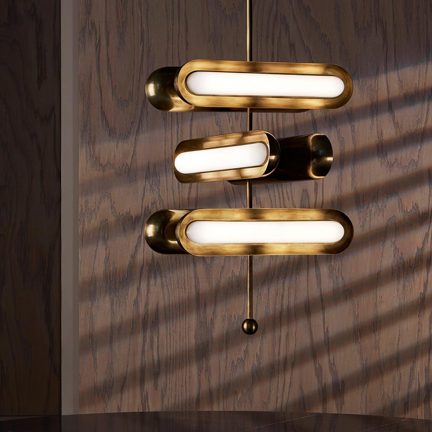 Modern Capsule Chandelier - Adjustable Height, Energy-Efficient LED