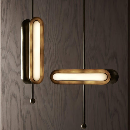 Modern Capsule Chandelier - Adjustable Height, Energy-Efficient LED