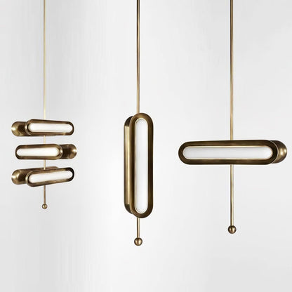 Modern Capsule Chandelier - Adjustable Height, Energy-Efficient LED