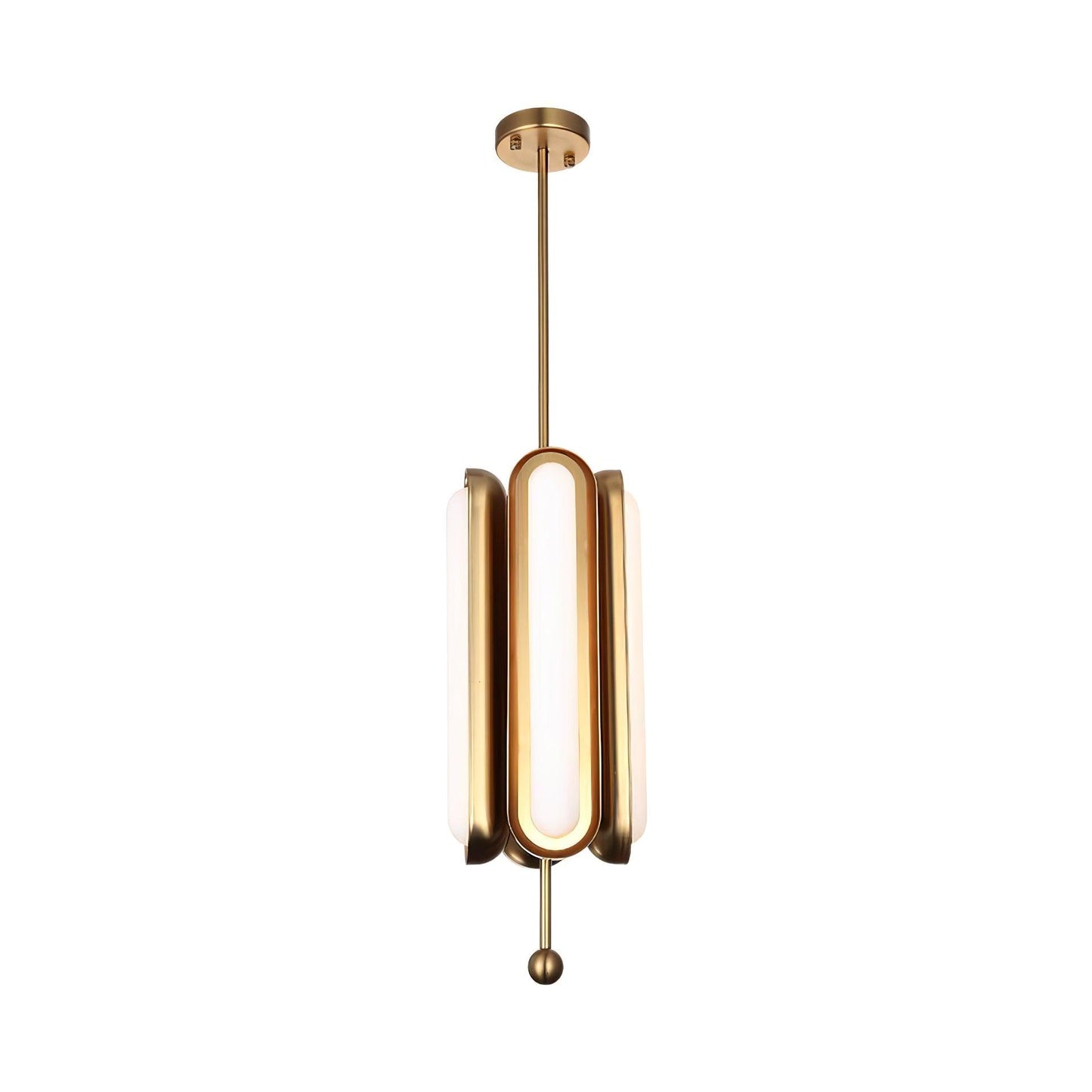 Modern Capsule Chandelier - Adjustable Height, Energy-Efficient LED