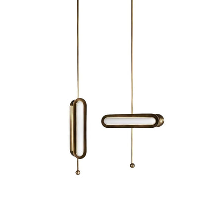 Modern Capsule Chandelier - Adjustable Height, Energy-Efficient LED