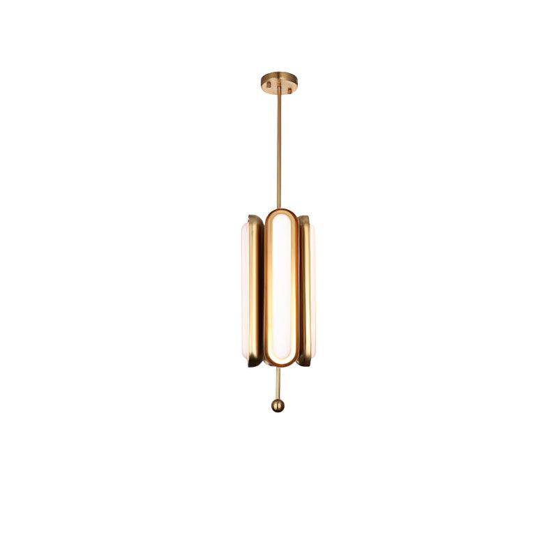 Modern Capsule Chandelier - Adjustable Height, Energy-Efficient LED
