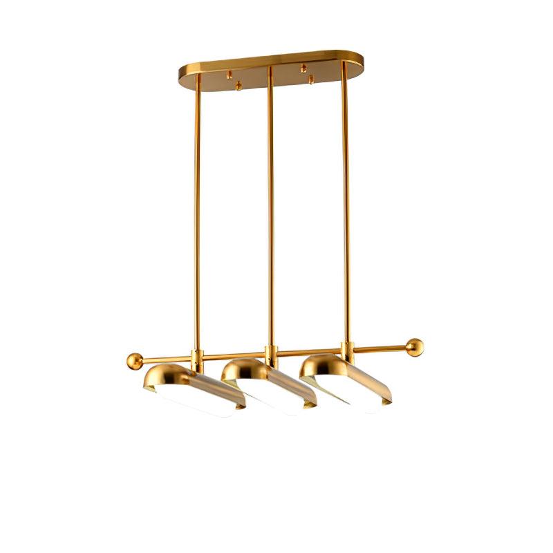 Modern Capsule Chandelier - Adjustable Height, Energy-Efficient LED