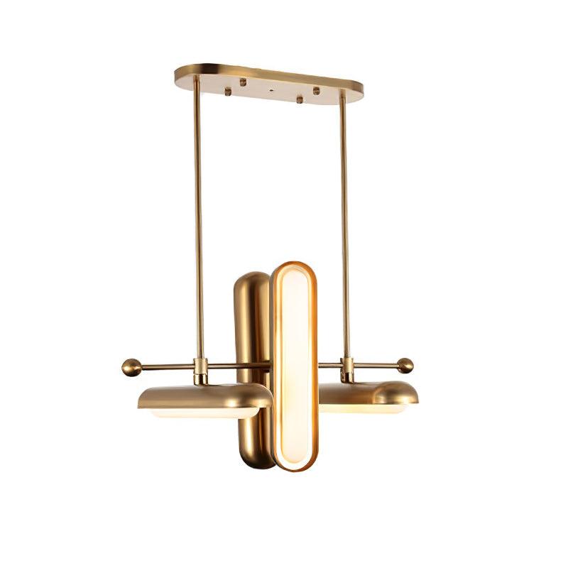 Modern Capsule Chandelier - Adjustable Height, Energy-Efficient LED