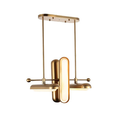 Modern Capsule Chandelier - Adjustable Height, Energy-Efficient LED