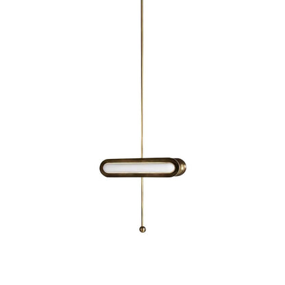 Modern Capsule Chandelier - Adjustable Height, Energy-Efficient LED