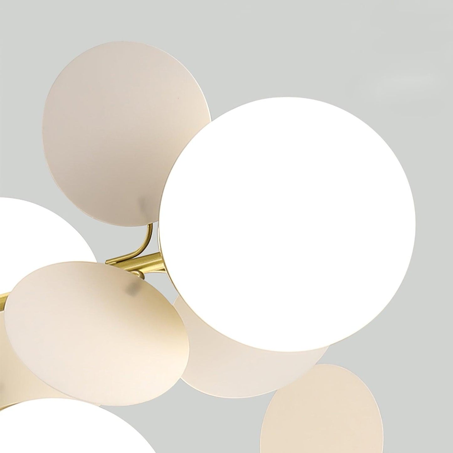 Elegant Off White Tree Chandelier with Adjustable Height and LED Light