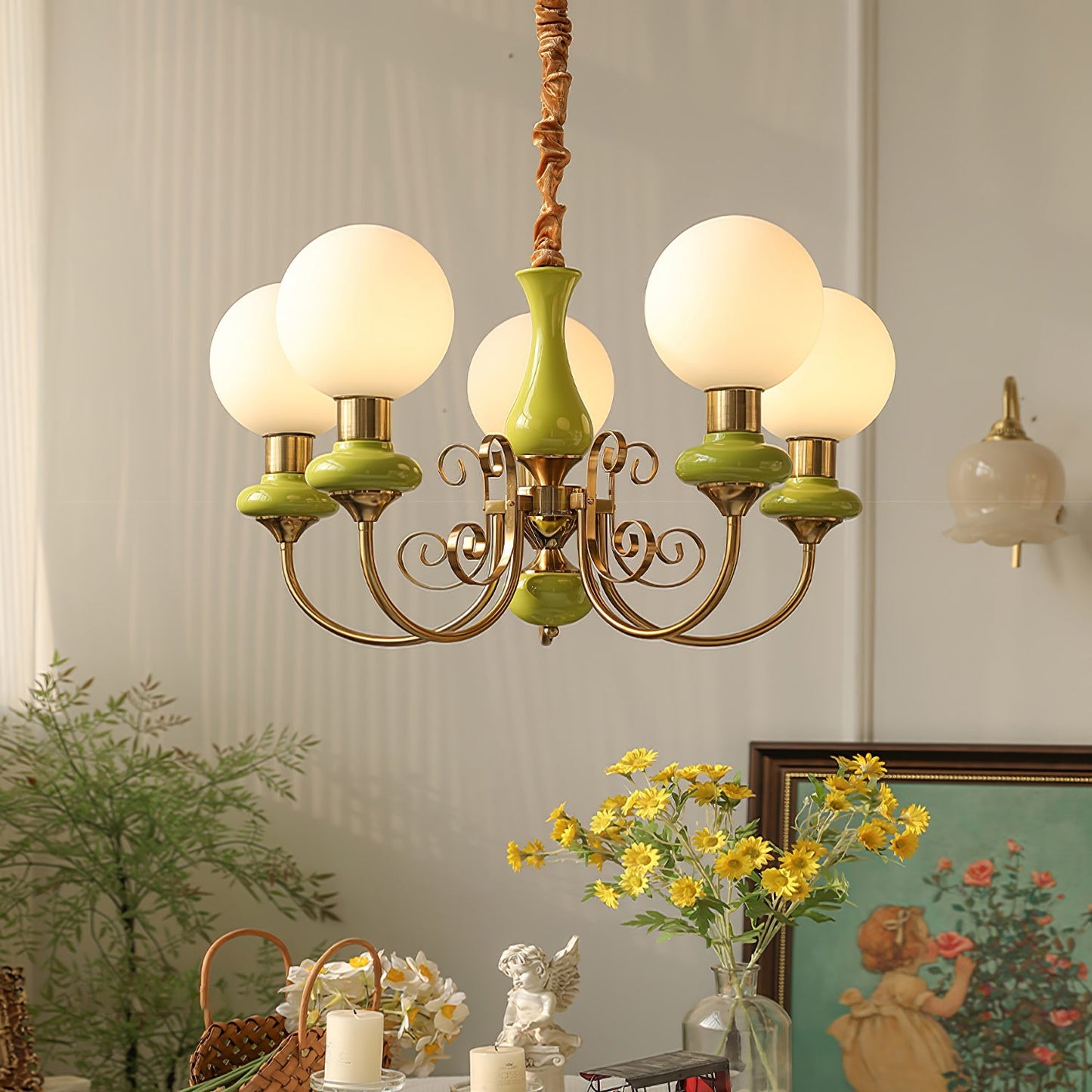 Onyx Chandelier - Elegant Lighting Fixture with Adjustable Brightness