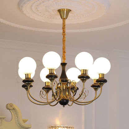 Onyx Chandelier - Elegant Lighting Fixture with Adjustable Brightness