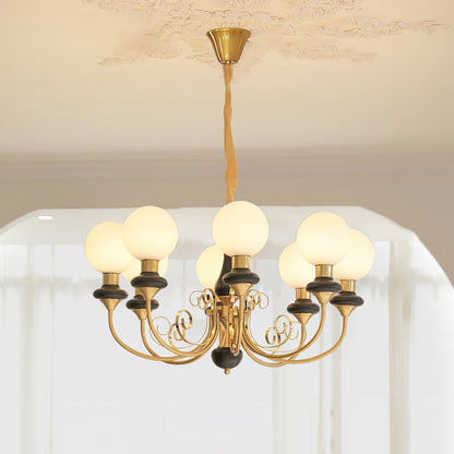 Onyx Chandelier - Elegant Lighting Fixture with Adjustable Brightness