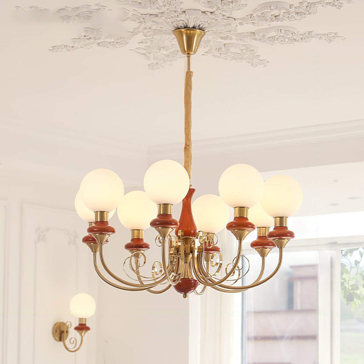 Onyx Chandelier - Elegant Lighting Fixture with Adjustable Brightness