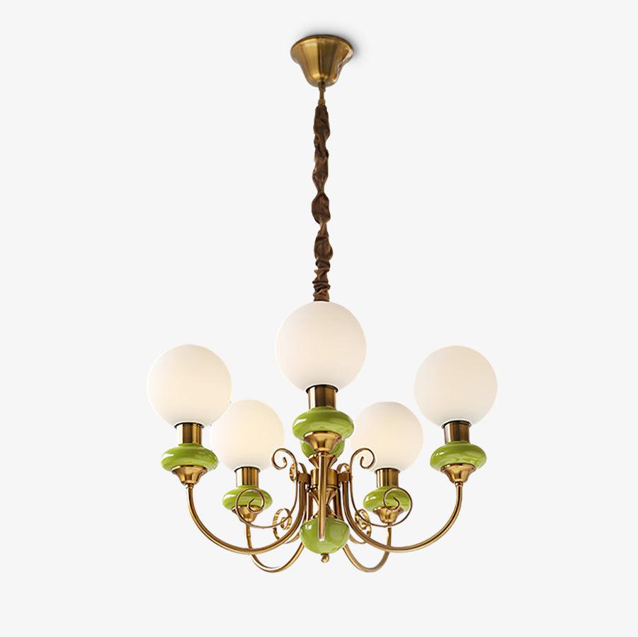 Onyx Chandelier - Elegant Lighting Fixture with Adjustable Brightness