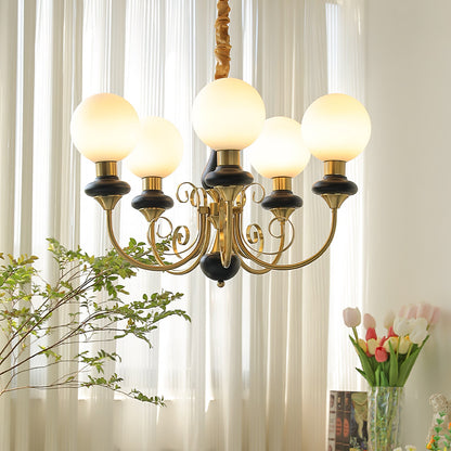 Onyx Chandelier - Elegant Lighting Fixture with Adjustable Brightness