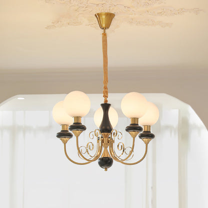 Onyx Chandelier - Elegant Lighting Fixture with Adjustable Brightness