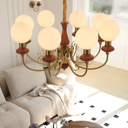 Onyx Chandelier - Elegant Lighting Fixture with Adjustable Brightness