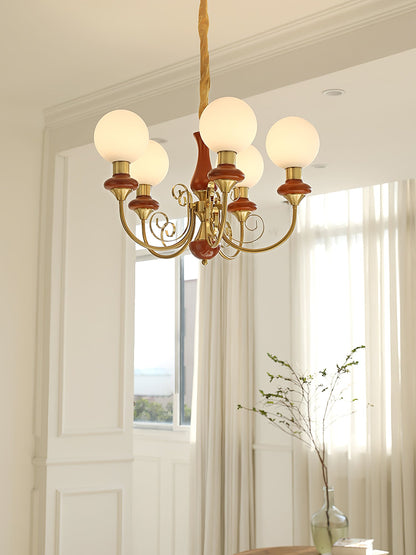 Onyx Chandelier - Elegant Lighting Fixture with Adjustable Brightness