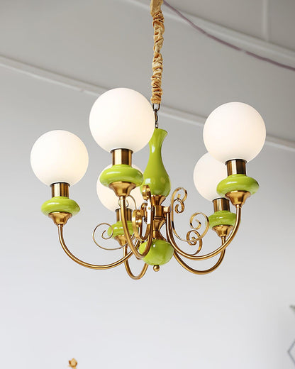 Onyx Chandelier - Elegant Lighting Fixture with Adjustable Brightness
