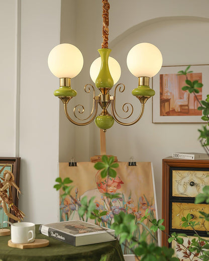 Onyx Chandelier - Elegant Lighting Fixture with Adjustable Brightness