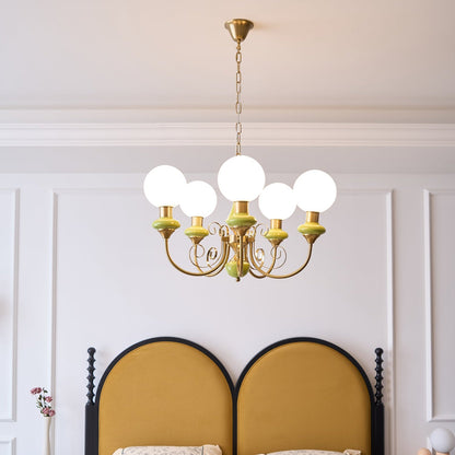 Onyx Chandelier - Elegant Lighting Fixture with Adjustable Brightness