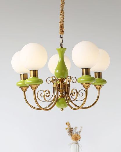 Onyx Chandelier - Elegant Lighting Fixture with Adjustable Brightness