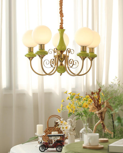 Onyx Chandelier - Elegant Lighting Fixture with Adjustable Brightness