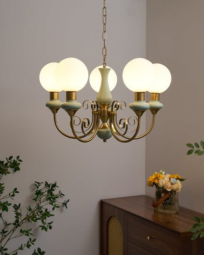 Onyx Chandelier - Elegant Lighting Fixture with Adjustable Brightness