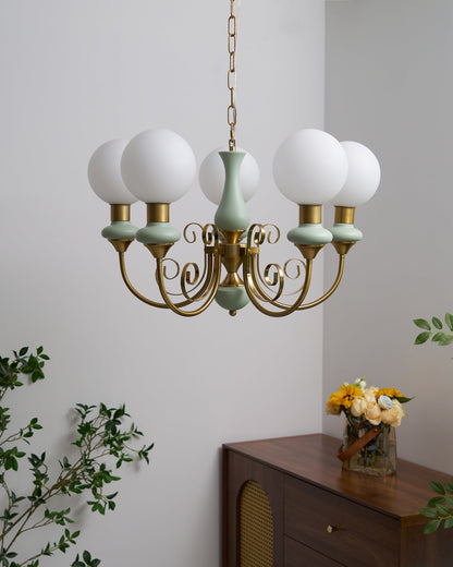 Onyx Chandelier - Elegant Lighting Fixture with Adjustable Brightness