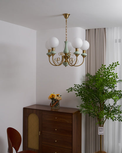 Onyx Chandelier - Elegant Lighting Fixture with Adjustable Brightness