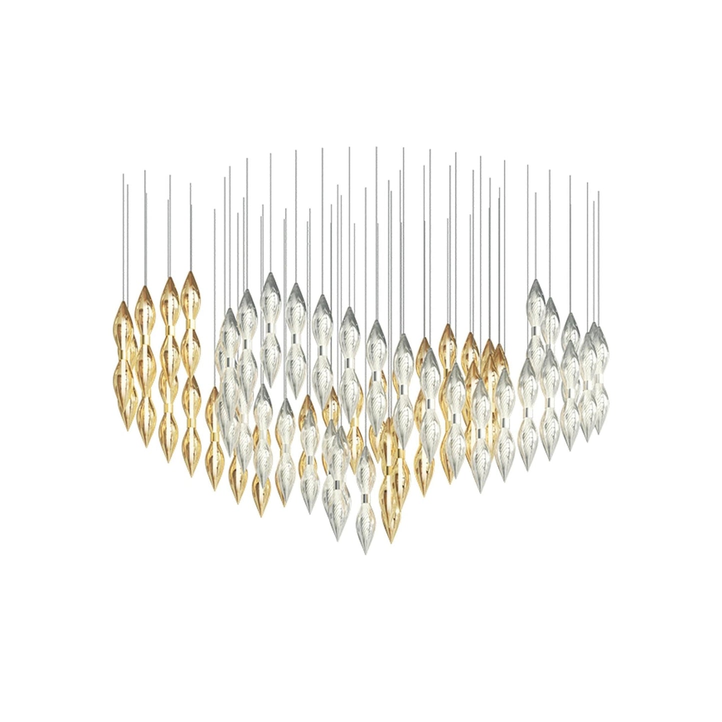 Elegant Opera Chandelier - Crystal Accents & Adjustable Height