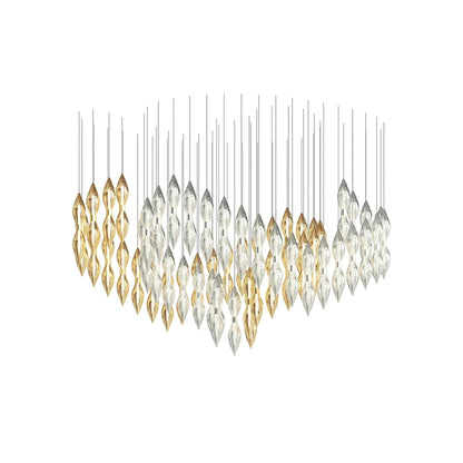 Elegant Opera Chandelier - Crystal Accents & Adjustable Height
