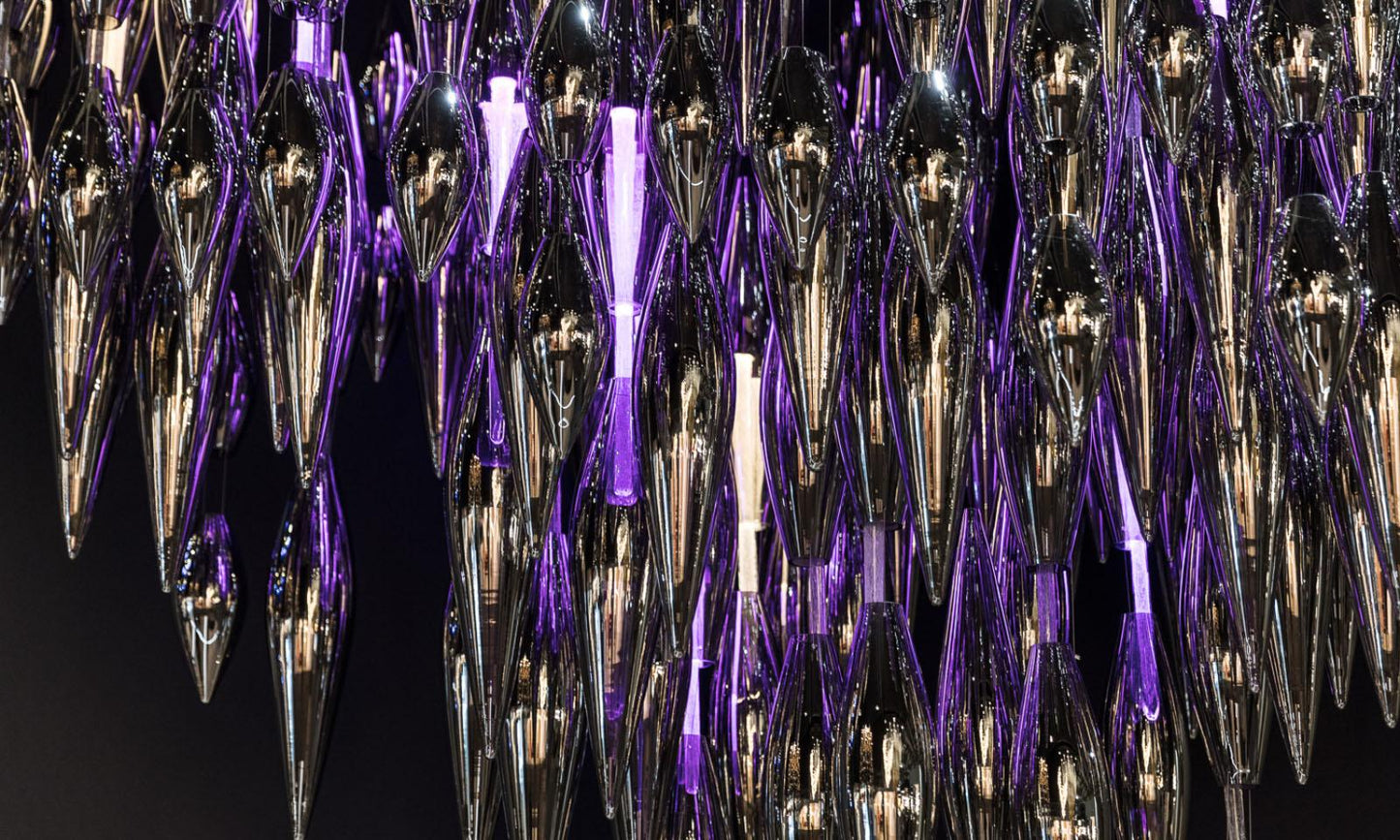 Elegant Opera Chandelier - Crystal Accents & Adjustable Height