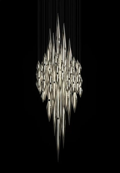 Elegant Opera Chandelier - Crystal Accents & Adjustable Height