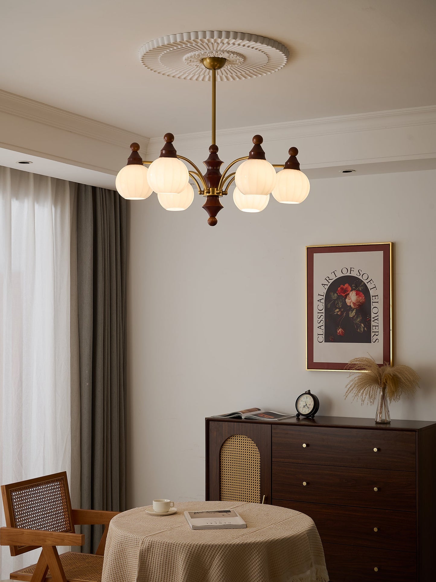 Ophelia Blossom Chandelier - Elegant Design with Adjustable Height & L