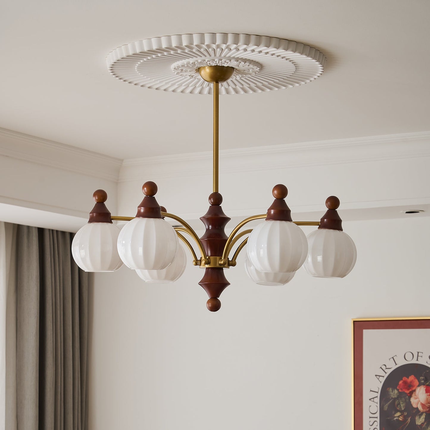 Ophelia Blossom Chandelier - Elegant Design with Adjustable Height & L