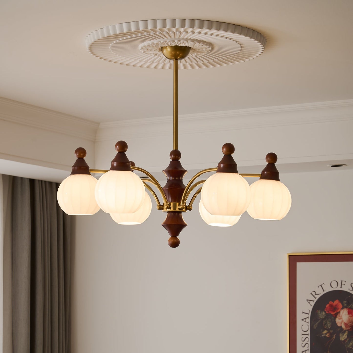Ophelia Blossom Chandelier - Elegant Design with Adjustable Height & L