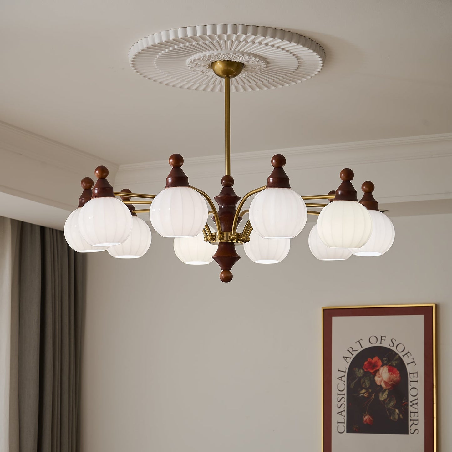 Ophelia Blossom Chandelier - Elegant Design with Adjustable Height & L