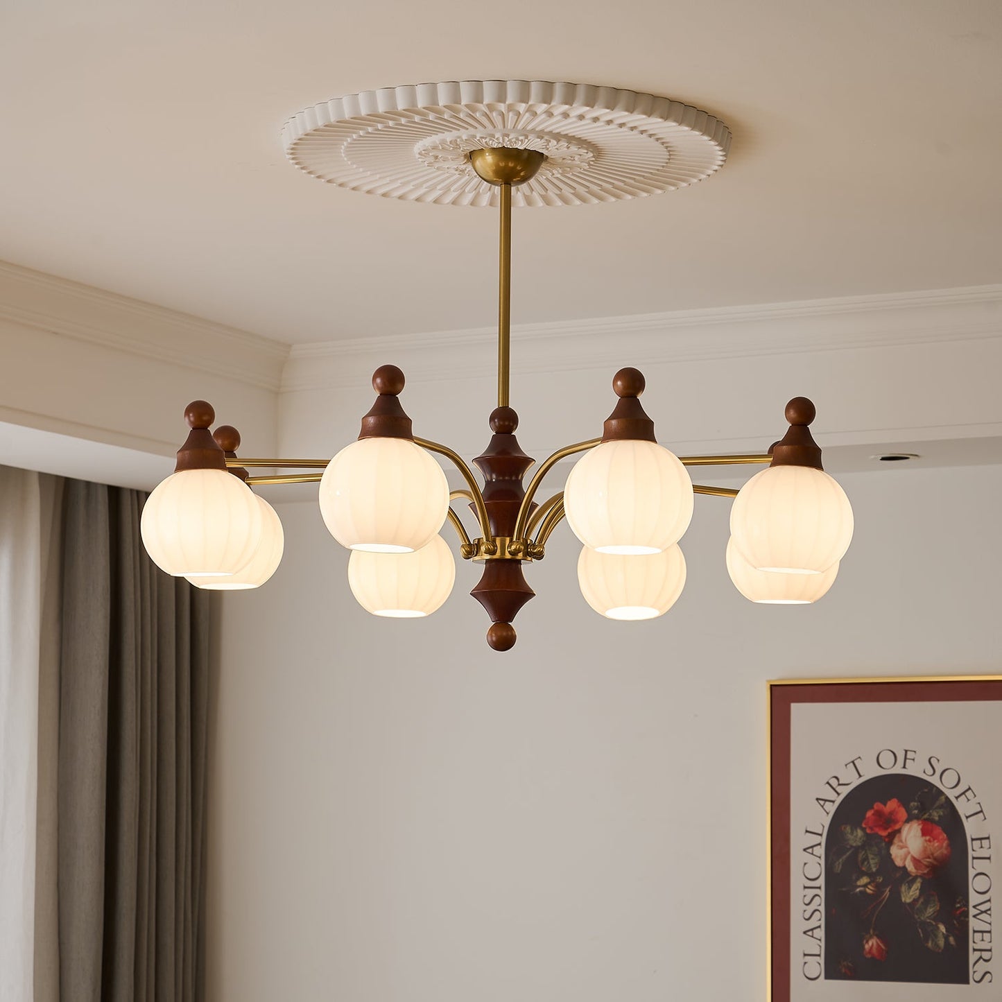 Ophelia Blossom Chandelier - Elegant Design with Adjustable Height & L