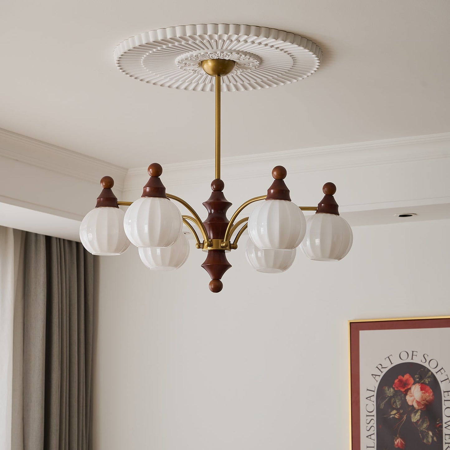 Ophelia Blossom Chandelier - Elegant Design with Adjustable Height & L