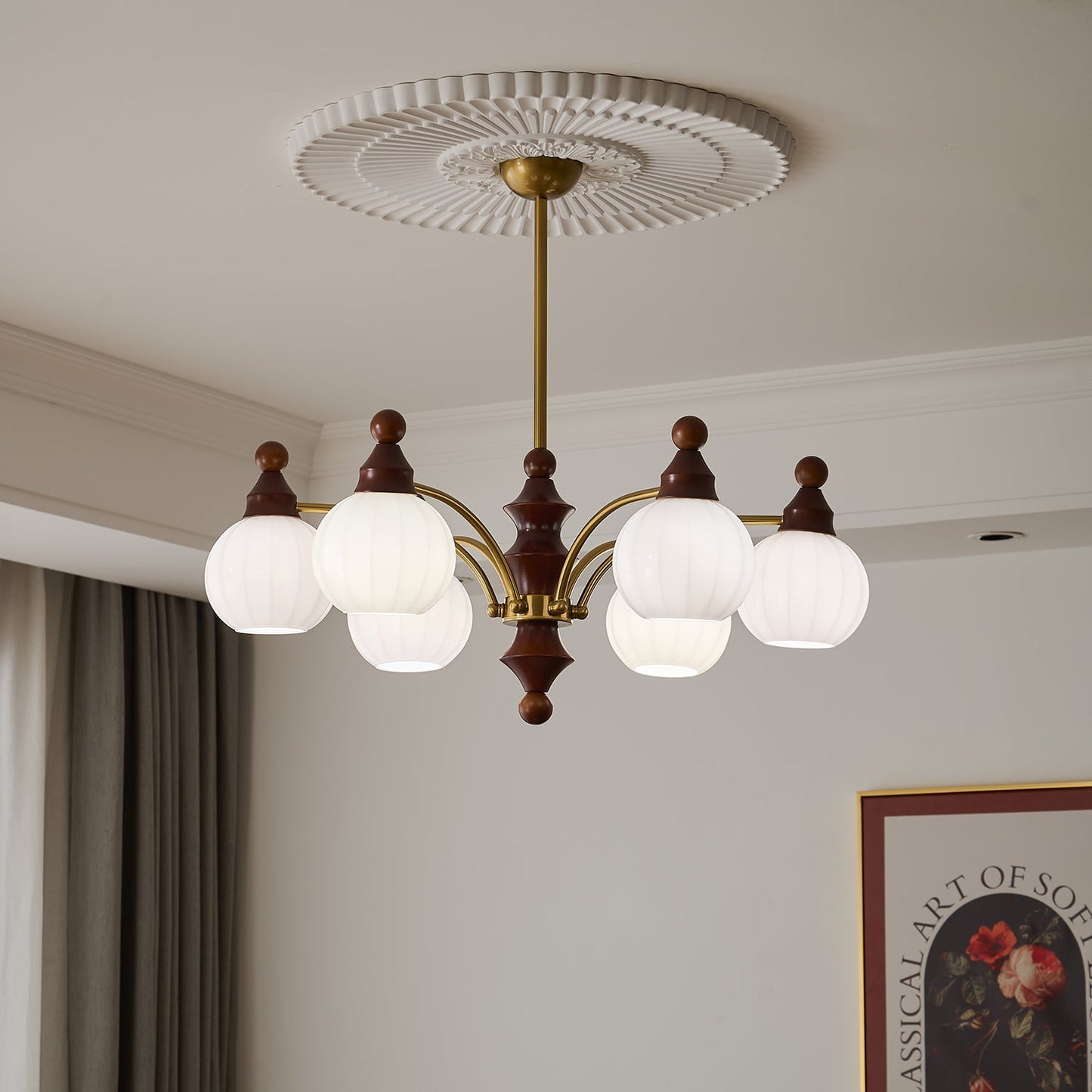 Ophelia Blossom Chandelier - Elegant Design with Adjustable Height & L