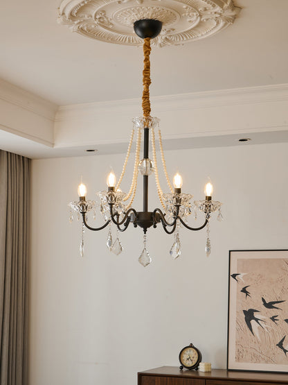 Opulence Crystal Chandelier - Elegant Design with Dimmable Lights