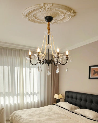 Opulence Crystal Chandelier - Elegant Design with Dimmable Lights