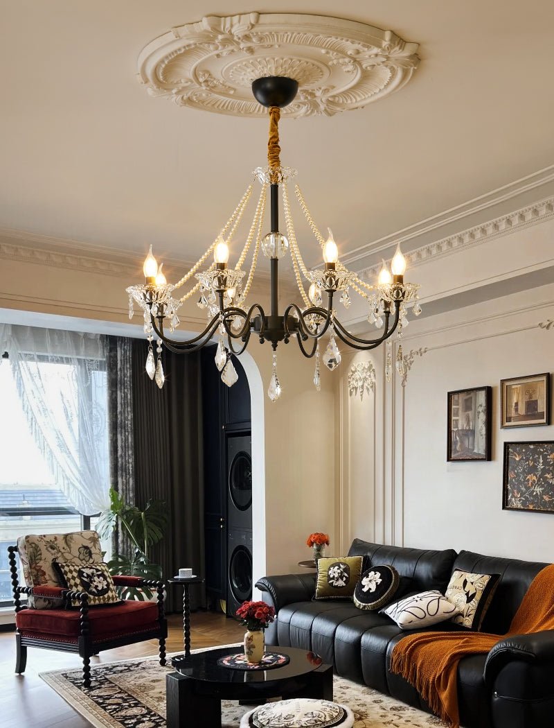 Opulence Crystal Chandelier - Elegant Design with Dimmable Lights