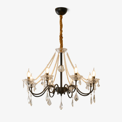 Opulence Crystal Chandelier - Elegant Design with Dimmable Lights