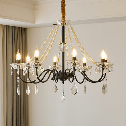 Opulence Crystal Chandelier - Elegant Design with Dimmable Lights